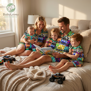 Babylovey Pijamas Personalizados <span class=keywords><strong>de</strong></span> Bambú Premium para Mamá <span class=keywords><strong>e</strong></span> <span class=keywords><strong>Hija</strong></span>, Ropa <span class=keywords><strong>de</strong></span> Dormir Familiar a Juego para <span class=keywords><strong>Madre</strong></span> <span class=keywords><strong>e</strong></span> <span class=keywords><strong>Hija</strong></span> - Product Image 1