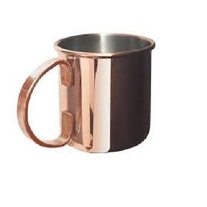 แก้วมักมอสโกมิวล์ทำจากทองแดงแท้เนื้อเรียบแก้วกาแฟโลหะขัดเงาอุปกรณ์สำหรับดื่ม - Product Image 4