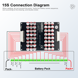 Heltechenergy 12S 14S 16S 5.5A активный балансировщик 12-16S Lifepo4 NMC LTO LithiumBattery, активный конденсатор, модуль выравнивания - Product Image 5