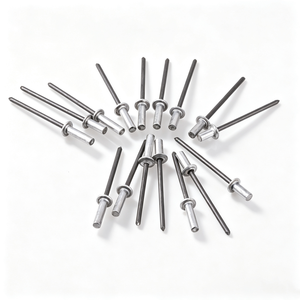 Rivet aveugle en aluminium à tête plate et fermée GB12615-2004, durable, bonne performance d'étanchéité - Product Image 4