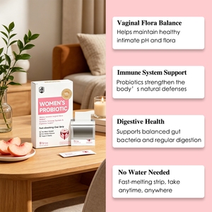 Probiotiques naturels pour femmes, bandelettes orales à dissolution rapide, équilibre de la <span class=keywords><strong>flore</strong></span> vaginale, vente en gros, marque privée, soins féminins, bandelettes à dissolution rapide en vrac - Product Image 2