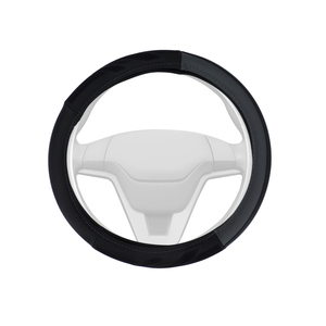 Volant de direction de luxe de grande taille à 3 branches, housse de volant AC Schnitzer X6 E71 SUV 1ère génération 2010- en PVC + tissu, excellente adhérence, antidérapant - Product Image 1