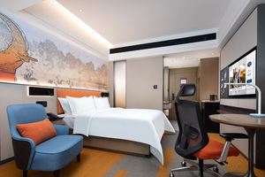 SHIYI Atwell suite Hotel mobili Custom melamina 3 stelle Hotel legno durevole bagno TV pannello a parete per appartamenti - Product Image 3
