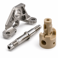 Pièces de précision personnalisées en acier inoxydable, titane, PEEK pour CNC 5 axes, qualité médicale et aérospatiale, tolérance 0,005 mm Ra0,4 µm, OEM ODM
