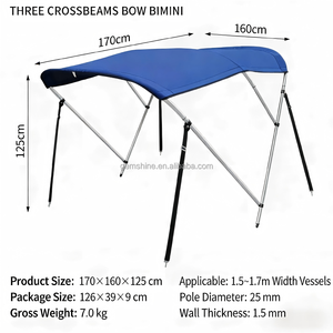 Auvent de <span class=keywords><strong>bateau</strong></span> en toile Oxford 600D/1200D imperméable, avec cadre en aluminium mat à 4 arceaux, protection UV, <span class=keywords><strong>pour</strong></span> ponton et <span class=keywords><strong>bateau</strong></span> - Product Image 3