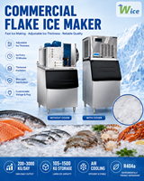 Machine à glace en flocons de 5 tonnes, machine à glace en flocons de 1000 kg/24h, machine à glace WICE
