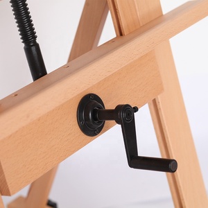 <span class=keywords><strong>Chevalet</strong></span> <span class=keywords><strong>de</strong></span> plancher professionnel <span class=keywords><strong>en</strong></span> <span class=keywords><strong>bois</strong></span> <span class=keywords><strong>de</strong></span> hêtre <span class=keywords><strong>de</strong></span> haute qualité avec roulettes et bascule unique pour artistes et peintres - Product Image 5