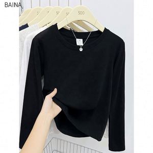 Blank <b>White</b> Luxury <b>Tshirts</b> Cotton T-Shirt T Shirt <b>Long</b> <b>Sleeve</b> Shirts for Women - Product Image 4