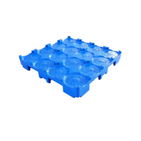 Industrial cinco galones estable 16 botellas PP y HDPE 4 vías entrada de una cara Euro tipo paletas de plástico para almacenes