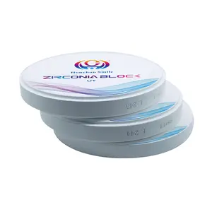 UT zirkonya seramik boşlukları Ultra saydam beyaz zirkonya sarf malzemeleri freze kullanımı için diş diski