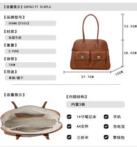 New Fashion Designer Crossbody <b>Bags</b> High Quality Genuine Leather Shoulder Messenger <b>Bag</b> Casual Totes Women Handbags and Purses - Product Image 2