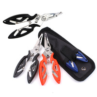 Petite pince à bouche incurvée en acier inoxydable, Mini pince colorée, ciseaux, outils pour poisson, pince de pêche portable