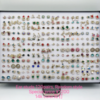 Perhiasan XUPING Grosir Anting Kristal Campuran Desain Batu Permata Bulat Oval Warna-warni Koleksi Perhiasan Fashion untuk Wanita