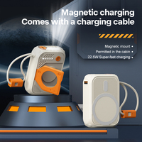 Batterie externe magnétique OEM personnalisée avec logo, 10000 mAh, chargeur rapide et sûr, mini batterie externe magnétique sans fil pour téléphone