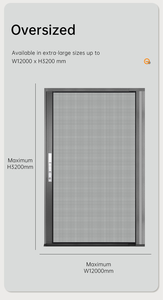 Matériel de porte à enroulement moderne, boîte en maille détachable brevetée, maille anti-fissuration thermofusible sur mesure, facile à nettoyer/à installer - Product Image 1