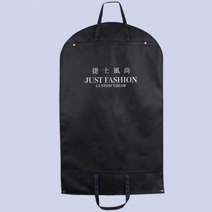 Heavy Duty Non-Woven <b>Clothes</b> Storage Bag Garment Dust <b>Cover</b> Custom Print for Suits Dresses Wardrobe - Product Image 4