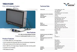 كاميرا إنادوسكوبية محمولة 4 في 1 لمجموعة فنادق الكشف على المعدة والنظارة البولية من IKEDA 9122 بدقة Full HD 1080P لتشخيص الأعطال الجراحية