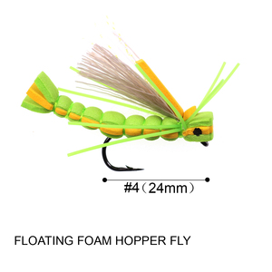 Appât artificiel Zig Bug Fly Floating Foam Beetles Fly Boatman pour la pêche au panfish, au black bass, au truite, au brochet # 10 - Product Image 2