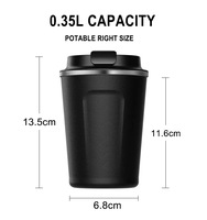 Tasse à café et tasse à thé isolées par gobelet thermique à double paroi en acier inoxydable de 12oz pour les fêtes Design moderne