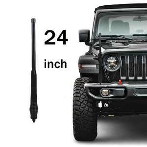 Antenne radio tout-terrain CB 60 cm 27 MHz omnidirectionnelle en fibre de verre avec câble RG58 pour camion et Jeep - Product Image 1