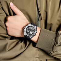 Jam Tangan Pria Digital Tahan Air Gaya Sporty LED Grosir Pabrik Arloji Fashion untuk Pria