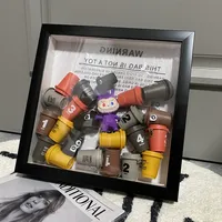 Marco de Fotos Negro para Almacenamiento de Autos de Juguete, Decoración para el Hogar, Caja de Exhibición para Autos
