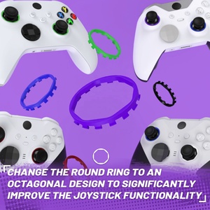 Anneaux d'accentuation octogonaux de remplacement, de couleur violette, pour manettes Xbox Series X/S, version EXtremeRate ASR - Product Image 3