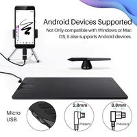 Tablette graphique numérique à stylet USB Huion HS610 professionnelle à écriture électromagnétique bon marché