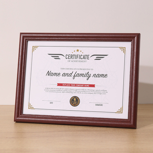 Cao Cấp Rắn Gỗ Khung Ảnh Đơn Giản Giấy Chứng Nhận Hình Ảnh Khung Cho Trang Trí Nội Thất Sơn Nhiều Kích Cỡ - Product Image 2