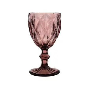 Pressed antique crystal glasses wine glass manufacturers goblet glass