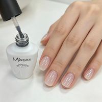 Gel UV Constructeur, Gel de Base et de Finition Soak-Off UV LED, Vernis à Ongles Multifonctionnel, Couche de Base Renforcée pour Salon, Maison et Manucure DIY