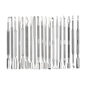 WELLFLYER-Poussoir à Ongles Multifonctionnel en Acier Inoxydable CUPU-054, Double Face - Product Image 1