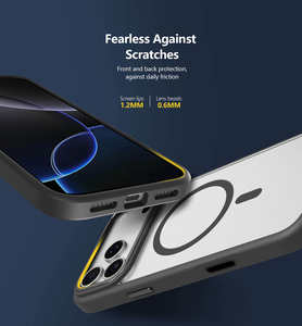 2025 высококачественные изделия под заказ металлические кнопки камеры ТПУ ПК прозрачный Магнитный чехол для телефона для <span class=keywords><strong>iPhone</strong></span> 17 Pro Max 17 Air 16 Pro - Product Image 2