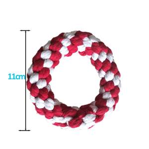 निर्माता उच्च गुणवत्ता वाली पालतू हड्डी और रिंग कपास रस्सी खिलौने प्रशिक्षण संवादात्मक कुत्ते के खिलौने प्रशिक्षण इंटरैक्टिव कुत्ते के खिलौने - Product Image 5