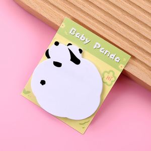 8 Blocs de notes adhésifs Kawaii en gros, mignons animaux panda, autocollants, bloc-notes colorés - Product Image 3
