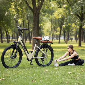 Bicicleta Urbana Aairsk S600 de 26 Pulgadas con Cuadro de Acero al Carbono, Batería de Litio de 36V 13Ah, Disponible en el Reino Unido - Product Image 2