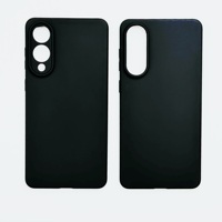 Étui de téléphone portable en TPU transparent noir pour Samsung Galaxy S25 Edge S24 S23 S22 S21 Plus, fin, doux au toucher, antichoc, coque arrière