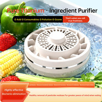 Titanium plaat groente- en fruitreinigingsmachine, IPX7 waterdichte fruitreinigingsapparaat met OH-ion zuiveringstechnologie