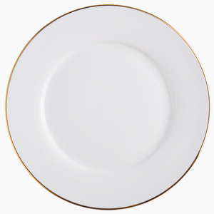 Vente en gros d'usine, ensembles de <span class=keywords><strong>vaisselle</strong></span> en <span class=keywords><strong>porcelaine</strong></span> de luxe à bord doré, pour mariage, assiettes rondes en céramique blanches - Product Image 6