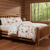 Ensemble de literie de luxe en duvet de canard blanc 7 pièces, taille Queen, avec taies d'oreiller décoratives, pour la maison