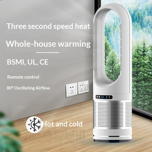 Ventilador de Pie sin Aspas con Función de Enfriamiento y Calefacción, Purificación de Aire, Control Remoto, Oscilación y Temporizador para Uso Doméstico - Product Image 2