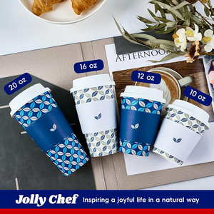 Vasos de Papel Desechables Personalizados para Llevar de 10oz 12oz 16oz 20oz con Tapa para Té de Burbujas Boba, Caja Sorpresa Misteriosa - Product Image 3
