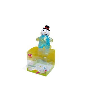 Juguete Antiestrés de Navidad, Muñecos de Plástico Suave con Forma de Papá Noel y Muñeco de Nieve, Brillantes, Envío Directo Disponible, Regalos para Aliviar el Estrés - Product Image 5