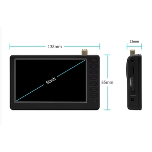 5英寸便携式迷你数字电视 800x480 LED背光灯 12V电源支架电视 支持USB TF卡 内置1500mAh电池 - Product Image 5