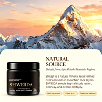 SIWEIDA Résine de Shilajit Himalaya Pur 600mg Acide Fulvique Énergie Immunité 100 Portions Complément Herbal OEM ODM Gros