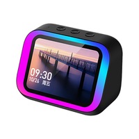 Mgitec TF26 PRO Speaker Desktop Mini, jam pintar LED RGB nilai tinggi untuk 5.4 tampilan suara Audio 4 saluran AI