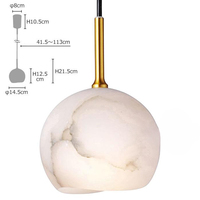 Luminaire suspendu ZeroUNO en albâtre, abat-jour en marbre d'albâtre naturel, lustre en albâtre, fabricants d'éclairage en albâtre, éclairage pour hôtel