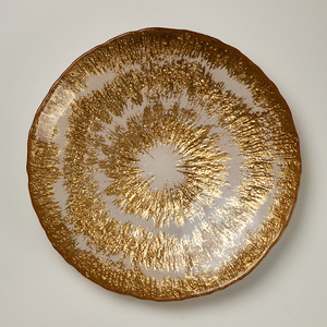 Vente en gros d'assiettes <span class=keywords><strong>de</strong></span> service créatives pour sashimis <span class=keywords><strong>de</strong></span> <span class=keywords><strong>fruits</strong></span> <span class=keywords><strong>de</strong></span> <span class=keywords><strong>mer</strong></span>, assiettes <span class=keywords><strong>de</strong></span> présentation en verre mode moderne, vaisselle <span class=keywords><strong>de</strong></span> luxe en or non toxique - Product Image 6