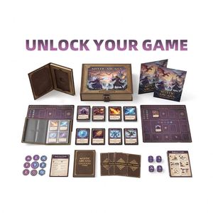 Cartes de jeu de société F FAMA anti-déformation 310 g/m² en carton allemand noir avec finition lin pour cartes de jeu de rôle professionnelles de tournoi - Product Image 2