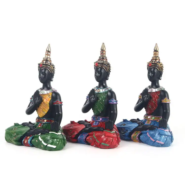 Buddha Wholesale Lucky Resin Crafts Sleeping Budas Decorativos Estatuas De Feng Shui Elegant Home Decor Thai Buddha Statue